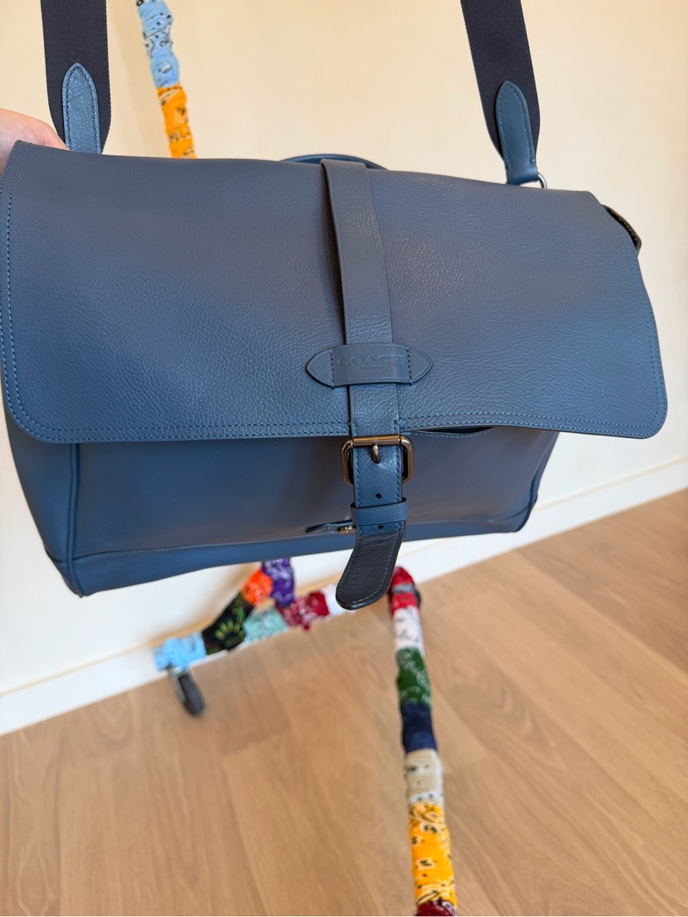 Coach Hudson Messenger Bag Duke Blue - Picture 7 of 10